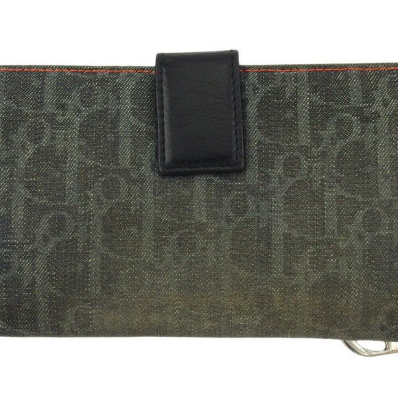 Dior wallet Trotter gray gray-based canvas �~ leather Auth T19109 - Picture 6 of 8